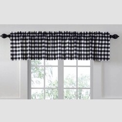 Annie Buffalo Black Check Lined Valance