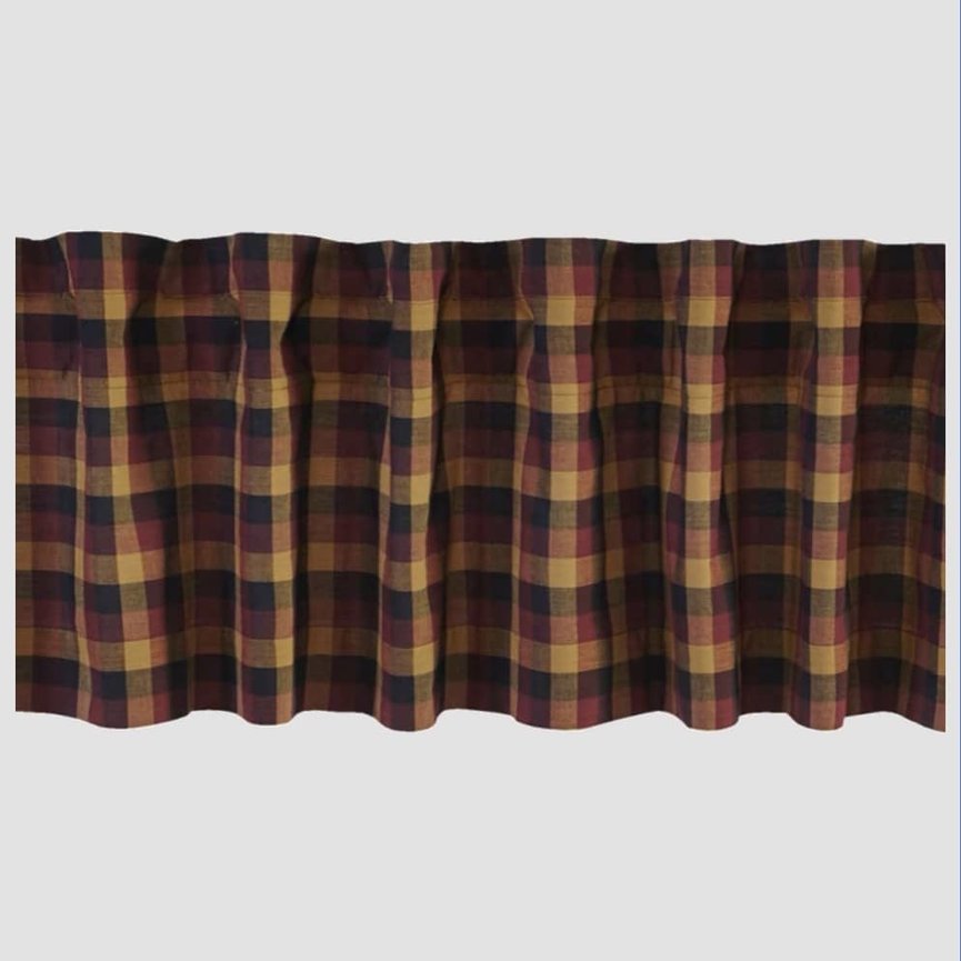 Heritage Farms Primitive Check Valance