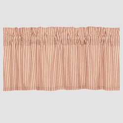 Sawyer Mill Red Ticking Stripe Valance
