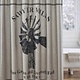 VHC Brands Sawyer Mill Charcoal Windmill Shower Curtain _ 72x72