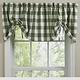 Park Designs Wicklow Check Sage Green Lined Farmhouse Valance - 60x20