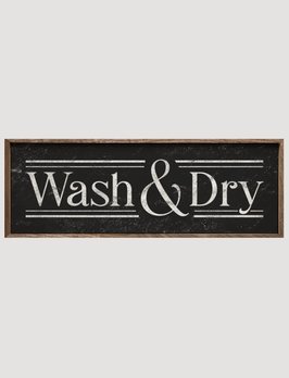 Kendrick  Home Wash and Dry Lines Framed Sign - 12x4