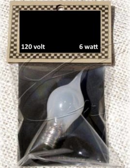 6 Watt Silicone Flame Tip Bulb