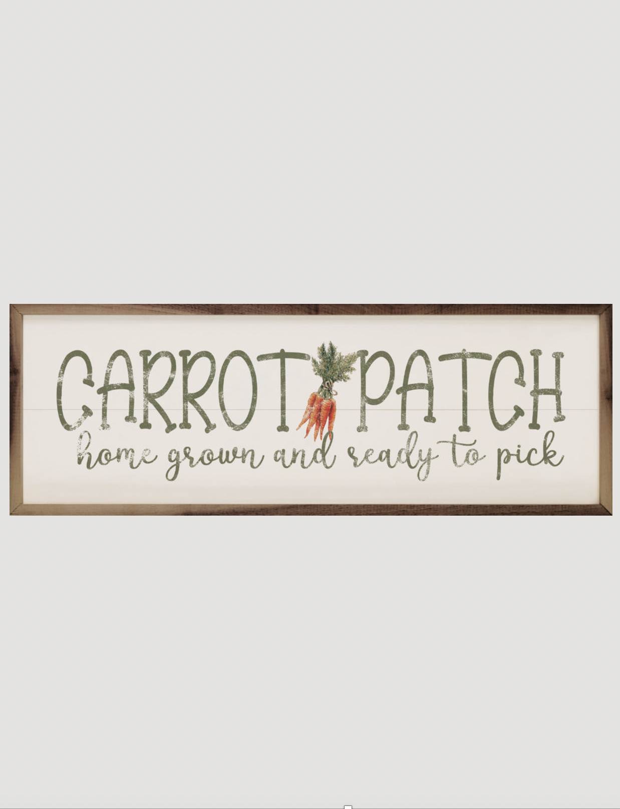 Kendrick  Home Kendrick Home Carrot Patch Home Grown Sign - 12" Brand: Kendrick  Home