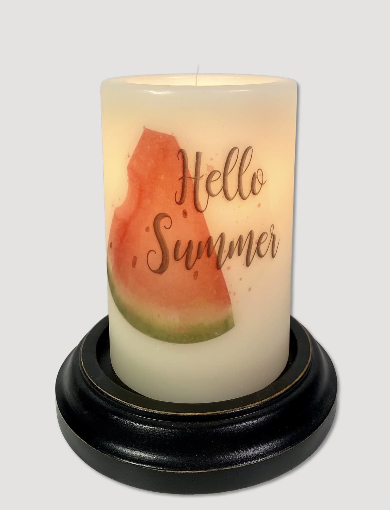 C R Designs Hello Summer Watermelon Candle Sleeve Vanilla Brand: C R Designs