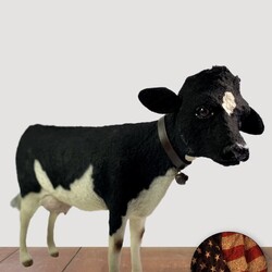 Large Holstein Cow Figurine - 10"