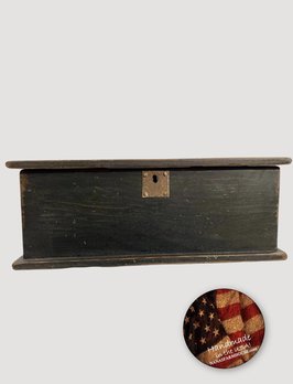 Nana's Farmhouse Document Box Wooden - Black