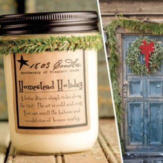 1803 Homestead Holiday Candle