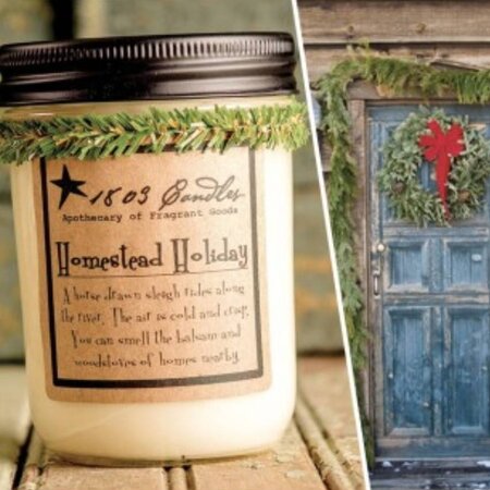 1803 Homestead Holiday Candle