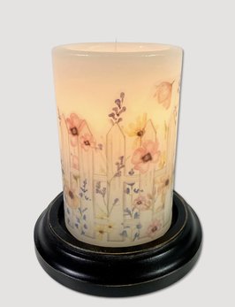C R Designs Cottage Garden Candle Sleeve - Vanilla