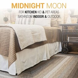 Midnight Moon Ultra Durable Braided Rugs