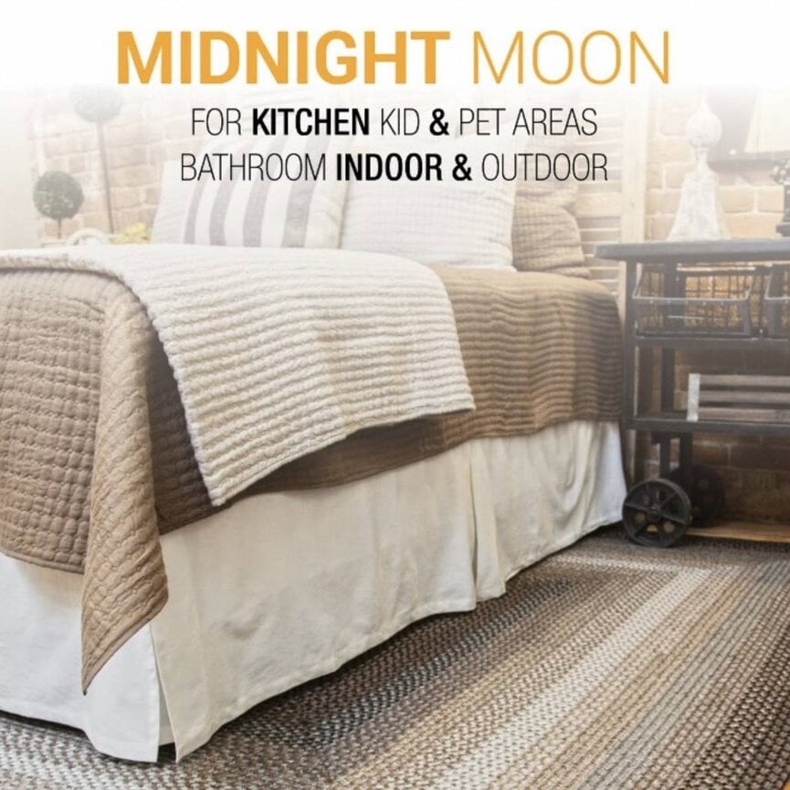 Midnight Moon Ultra Durable Braided Rugs