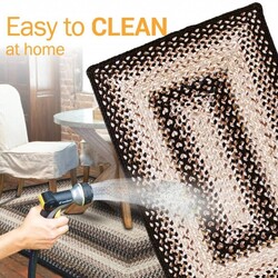 Black Mist Ultra Durable Braided Rugs