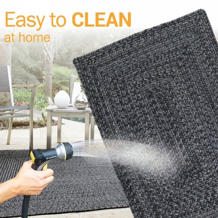 Black Ultra Durable Braided Rugs