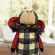 Nana's Farmhouse Lady Bug Handmade Doll with Red Wings - 12" T