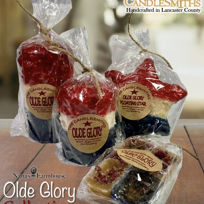 Olde Glory Floating Star Candle - Large