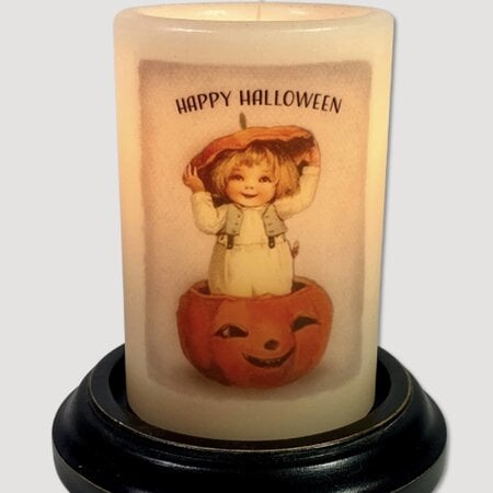 Halloween Card #2 Candle Sleeve Antique Vanilla