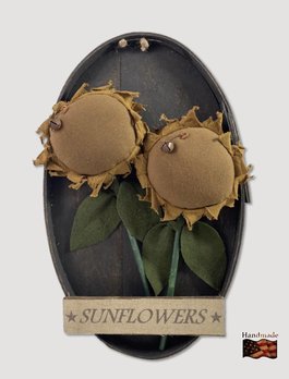 Nana's Farmhouse Sunflowers Handmade Oval Box