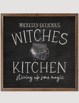 Kendrick  Home Witches Kitchen Kettle Sign - 4"