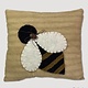 Nana's Farmhouse Tan Striped Bee Pillow - 9"