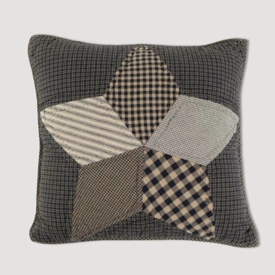 Farmhouse Star Filled Pillow Quilted - 16"