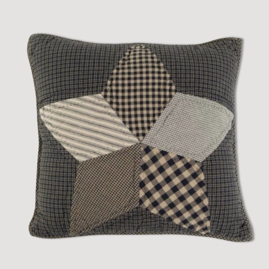 Farmhouse Star Filled Pillow Quilted - 16"