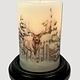 CR Designs Winter Deer Forest Candle Sleeve