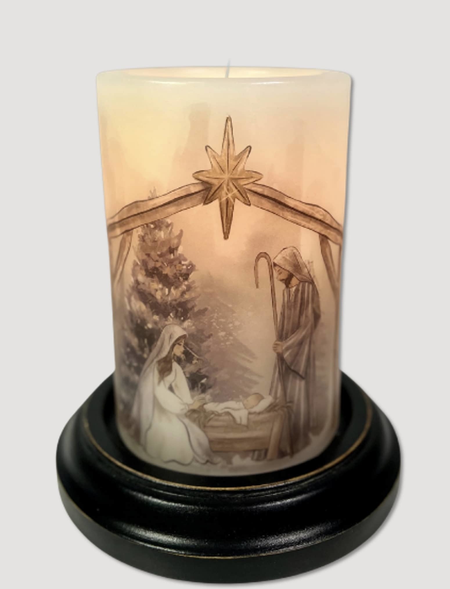 CR Designs Watercolor Nativity Candle Sleeve Brand: CR Designs
