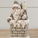 Ragon House Collection Taupe Santa in Chimney