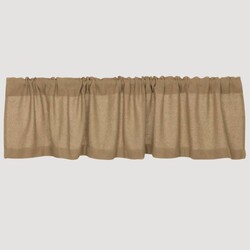 Burlap Natural Valance