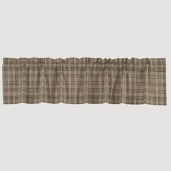 Sawyer Mill Charcoal Plaid Lined Valance