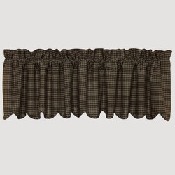 Kettle Grove Plaid Scalloped Valance 16" x 72"