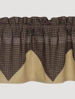 VHC Brands Kettle Grove Plaid Layered Valance