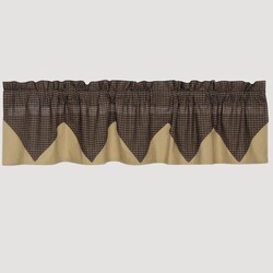 Kettle Grove Plaid Layered Valance 16" x 72"