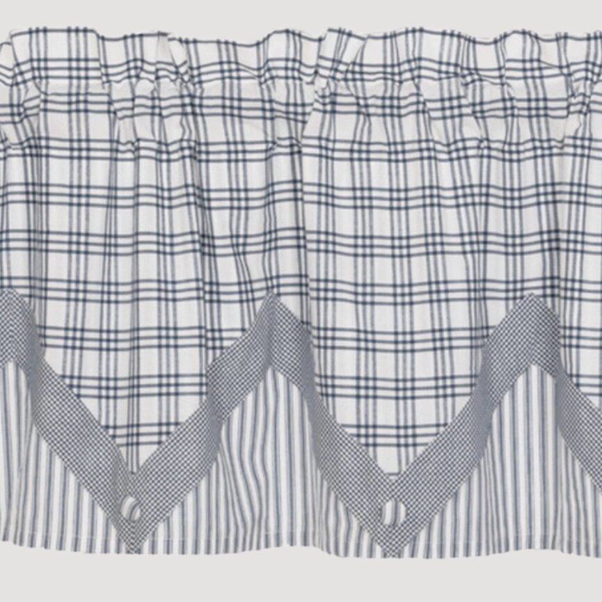 Sawyer Mill Blue Layered Valance