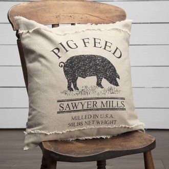 Sawyer Mill Pig Pillow