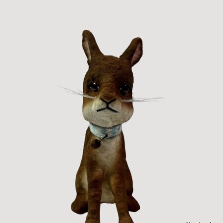 Sitting Brown Rabbit - 5"