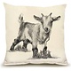 Baby Goat Flour Sack Medium Pillow - 1 4"