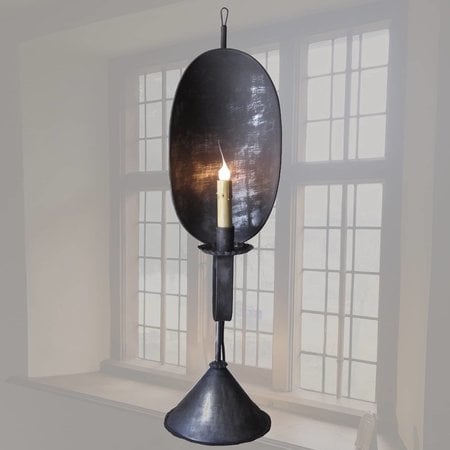 Farmhouse Lamps, B Ross Lamp with Chisel Shade in Kettle Black