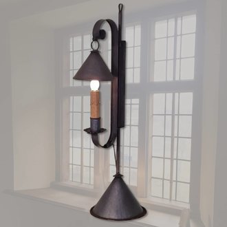 Single Mini Bell Metal Lamp - 21" T