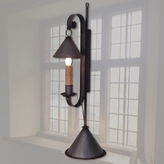 Single Mini Bell Metal Lamp - 21" T