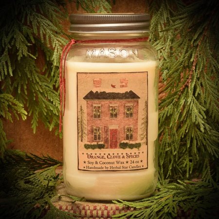 Orange Clove & Spices Soy Jar Candle