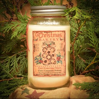 Cozy Christmas Spices Clove Cinnamon Nutmeg Soy Jar Candle
