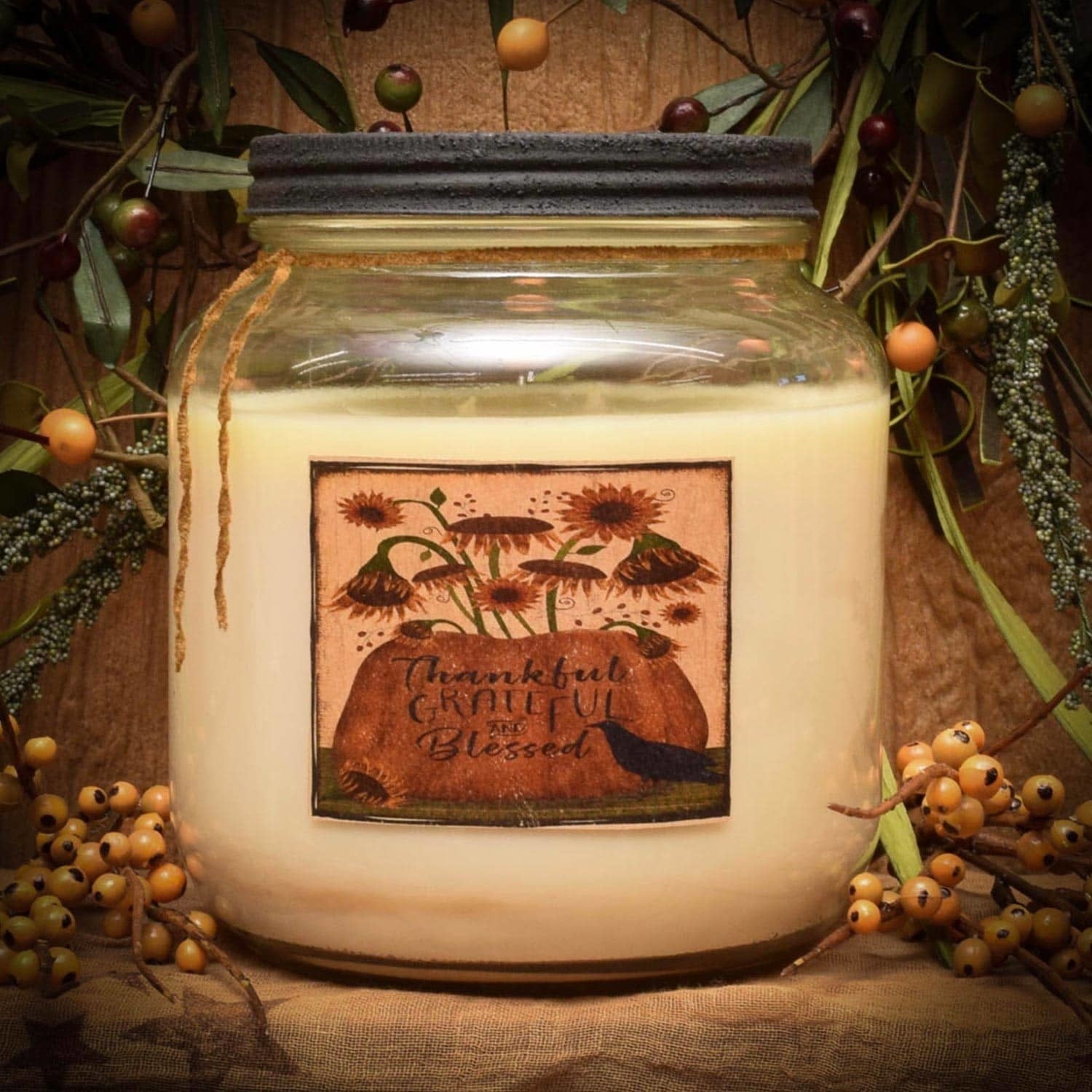 Home-Made Gingerbread 64 oz Jar Candle - Herbal Star Candles