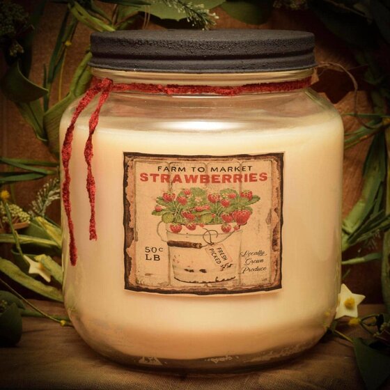 Strawberry Shortcake Jar Candle