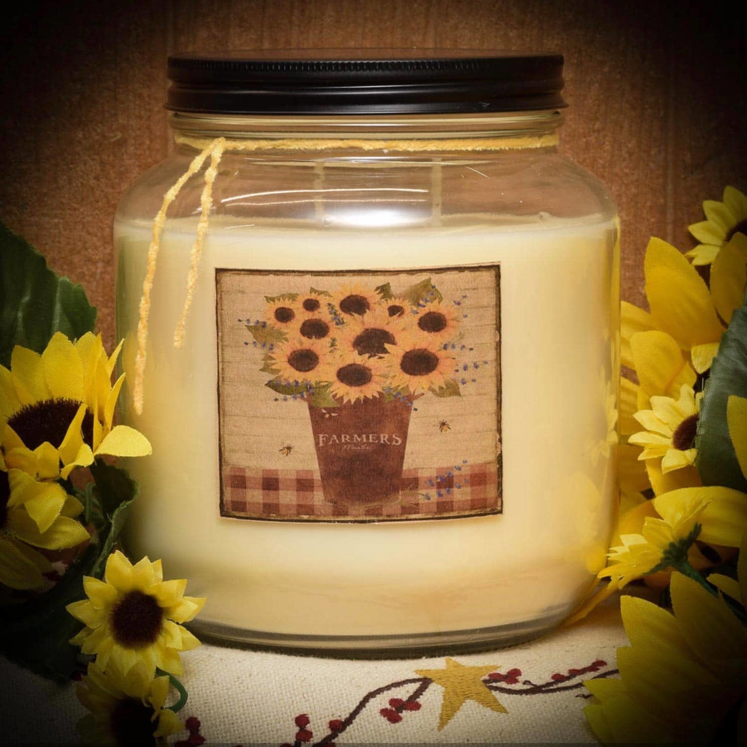 Herbal Star Sunflower Soy Jar Candle Nana's Farmhouse Nana's Farmhouse