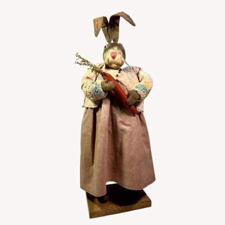Clay Face Girl Rabbit Doll - 22"