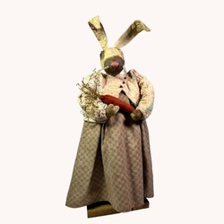 Clay Face Girl Rabbit Doll - 21"