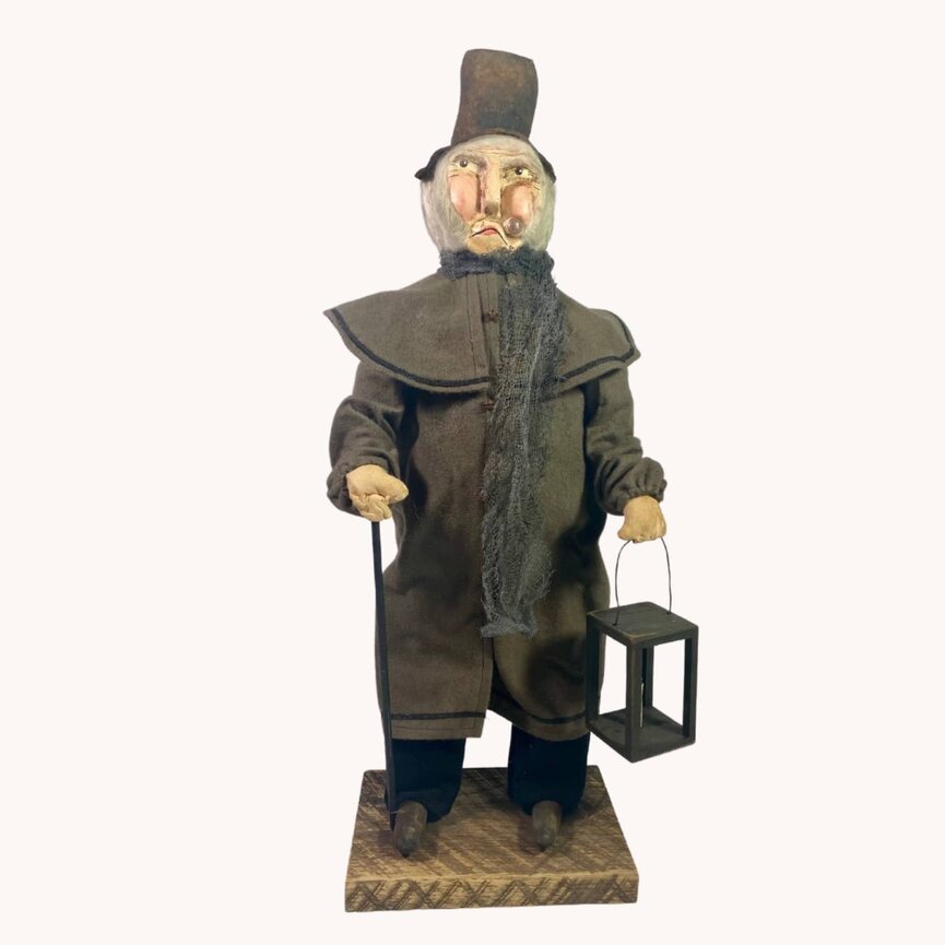 Primitive Scrooge with Lantern - 21"