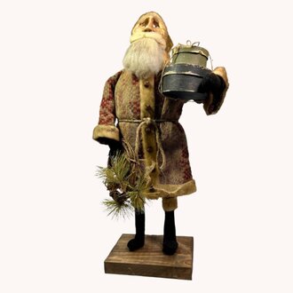 Primitive Santa Red in Coverlet Jacket - 26"